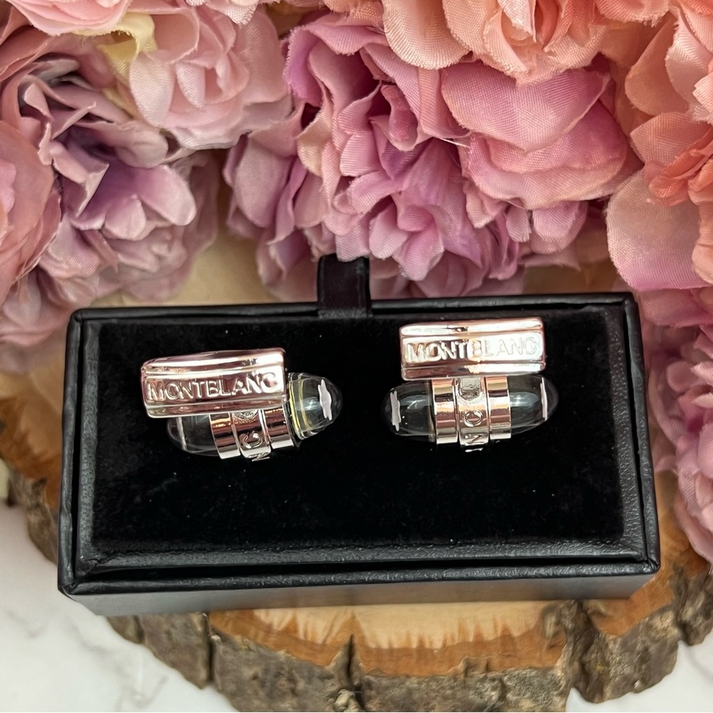 Montblanc Bullet Shape with Floating Star Emblem Cufflinks - Picture 16 of 17